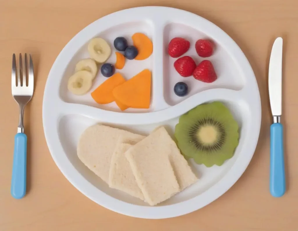 Piatto bilanciato per bambino di 15 mesi