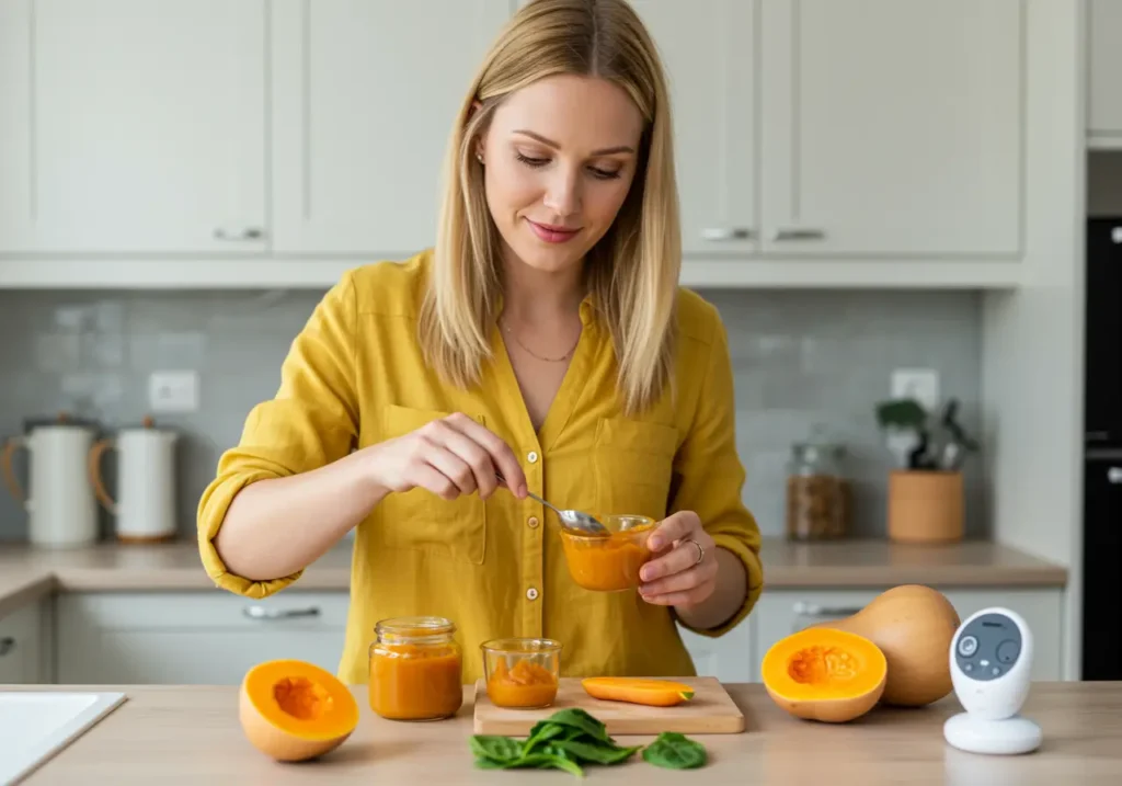 Frutta e verdura fresca per preparare pappe fatte in casa per neonati